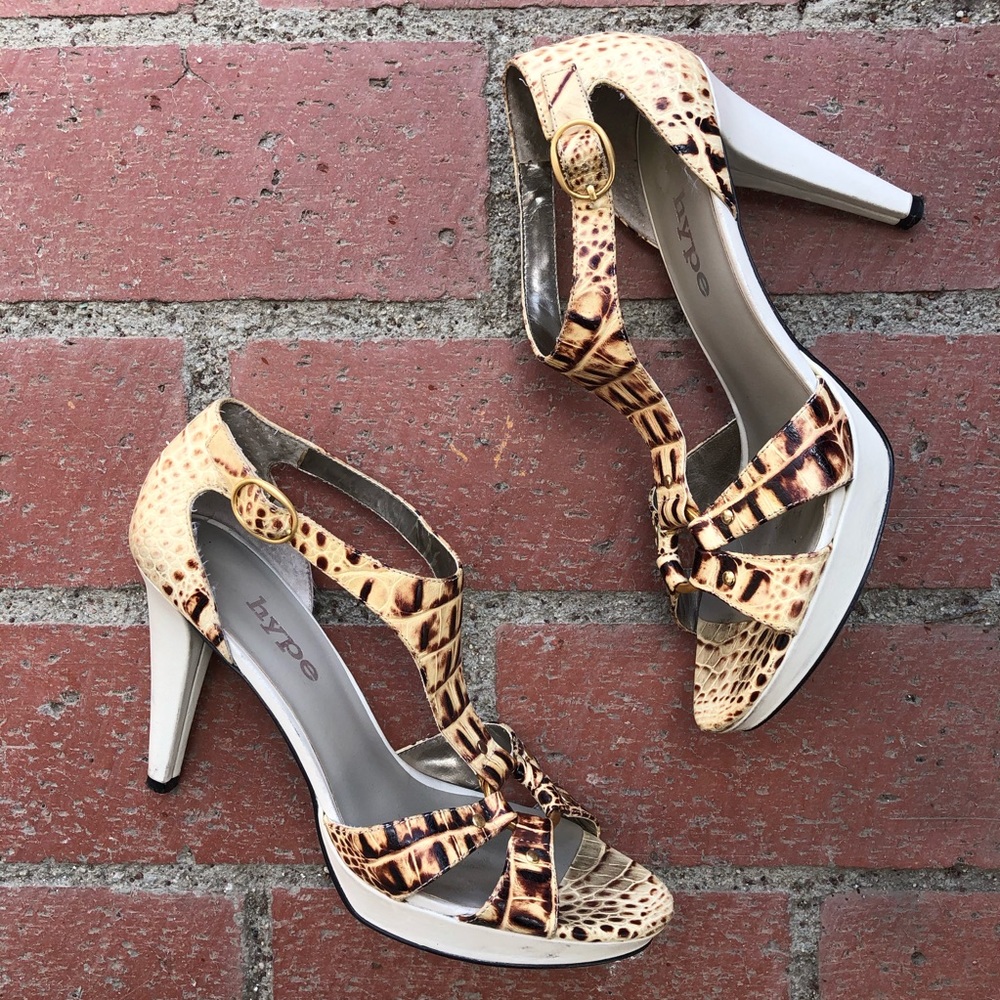 Hype Peep Toe Heels